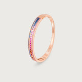 The Union Bracelet Rainbow Radiant in 18K Rose Gold