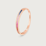 The Union Bracelet Rainbow in 18K Rose Gold