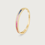 The Union Bracelet Rainbow in 18K Yellow Gold