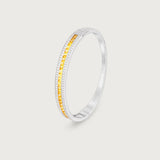 The Union Bracelet Yellow Sapphire in 18K White Gold