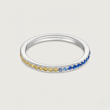 The Journey Ring Blue Sapphire and Peridot