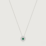 My Universe Necklace and Hand-Chain Emerald and Diamonds