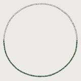 Diamond and Emerald Tennis Necklace
