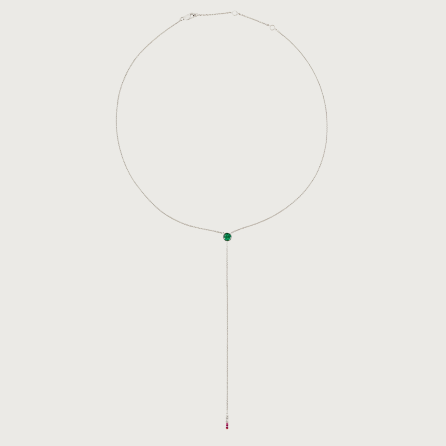 The Anima Round Emerald Necklace