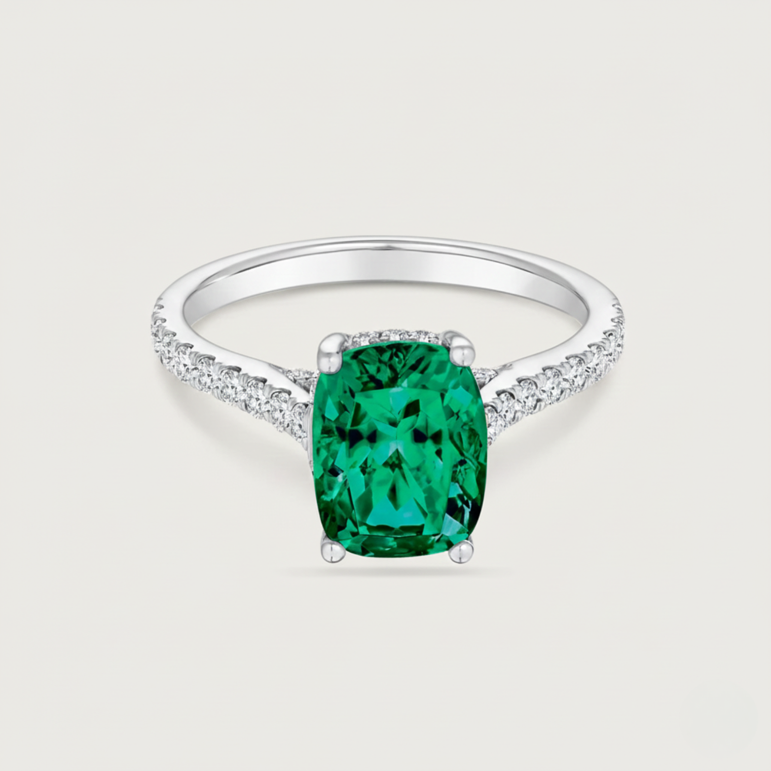 The Chroma Emerald Cocktail Ring