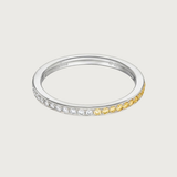 The Journey Ring Diamond and Yellow Sapphire