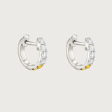 The Journey Hoops Diamond and Yellow Sapphire