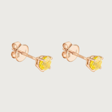 Studs Yellow Sapphire