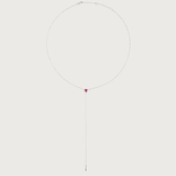 The Anima Round Pink Sapphire Necklace