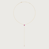 The Anima Round Pink Sapphire Necklace