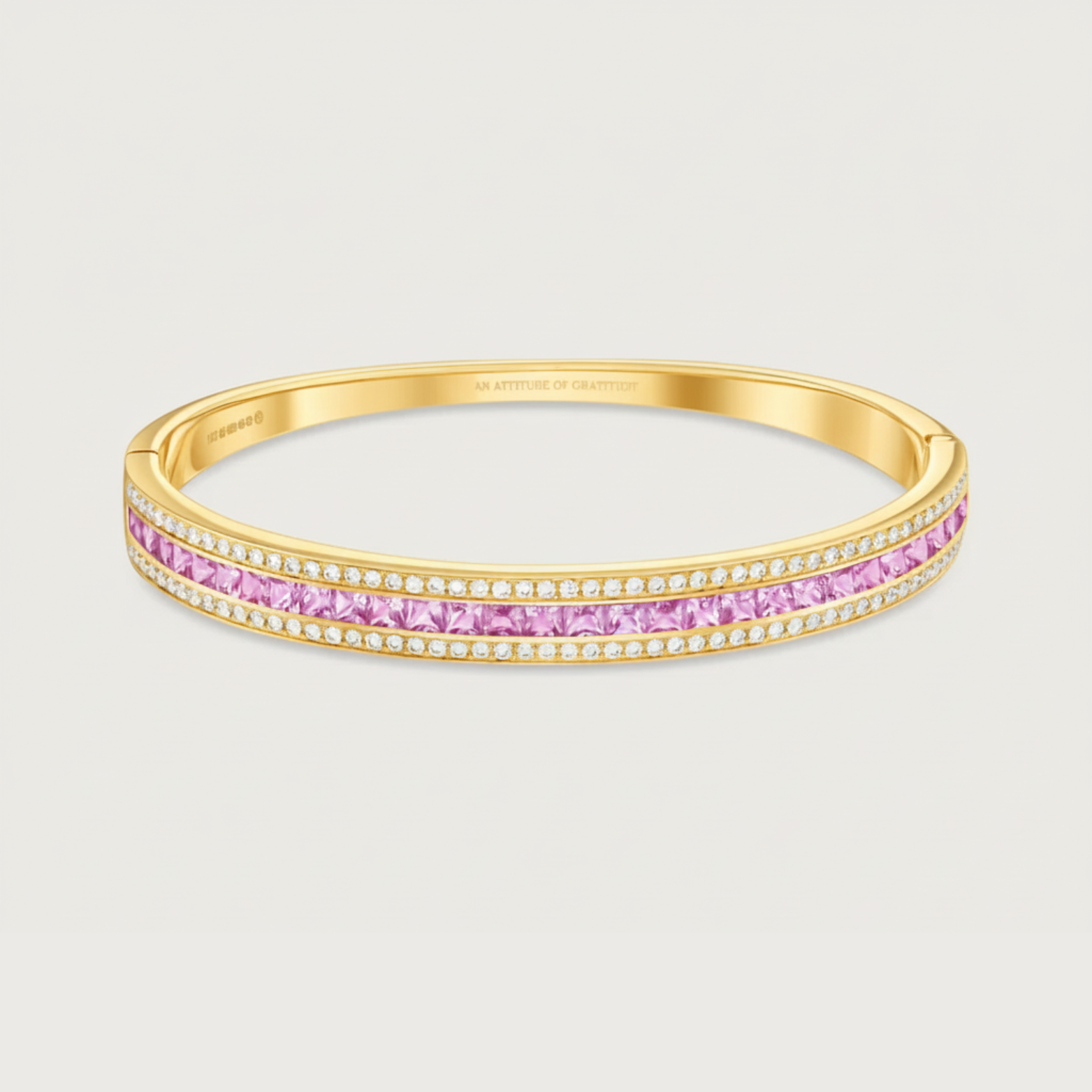 The Union Bracelet Pink Sapphire and Diamond