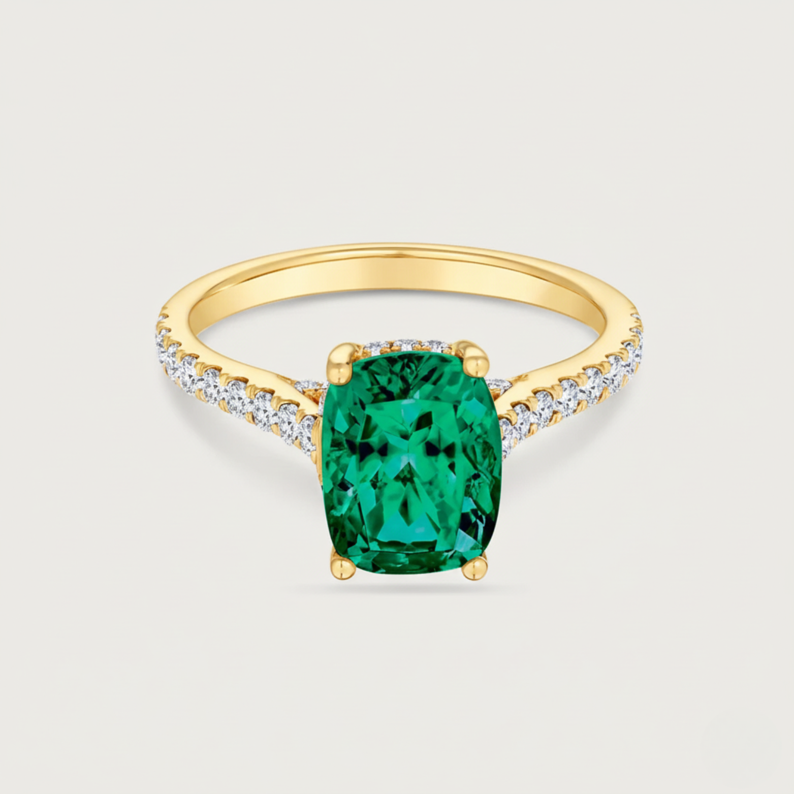 The Chroma Emerald Cocktail Ring