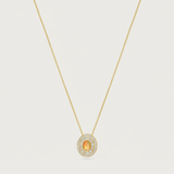 The Alice White Opal Cabochon and Diamonds Eclipse