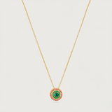 My Universe Necklace and Hand-Chain Emerald and Pink Sapphire