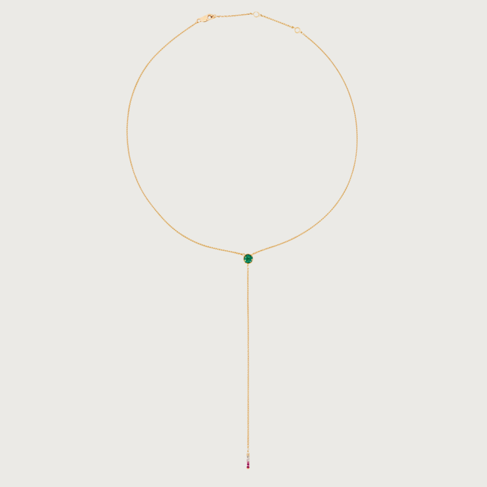 The Anima Round Emerald Necklace