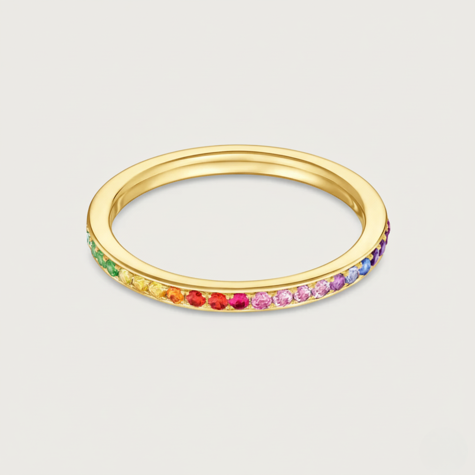 The Journey Ring Diamond and Rainbow