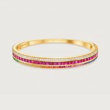 The Union Bracelet Ruby Rainbow Radiant