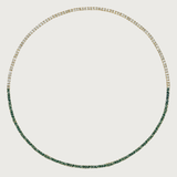 Diamond and Emerald Tennis Necklace