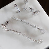 8 Way Diamond Drop Earrings