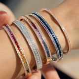 The Union Bracelet Rainbow in 18K Rose Gold