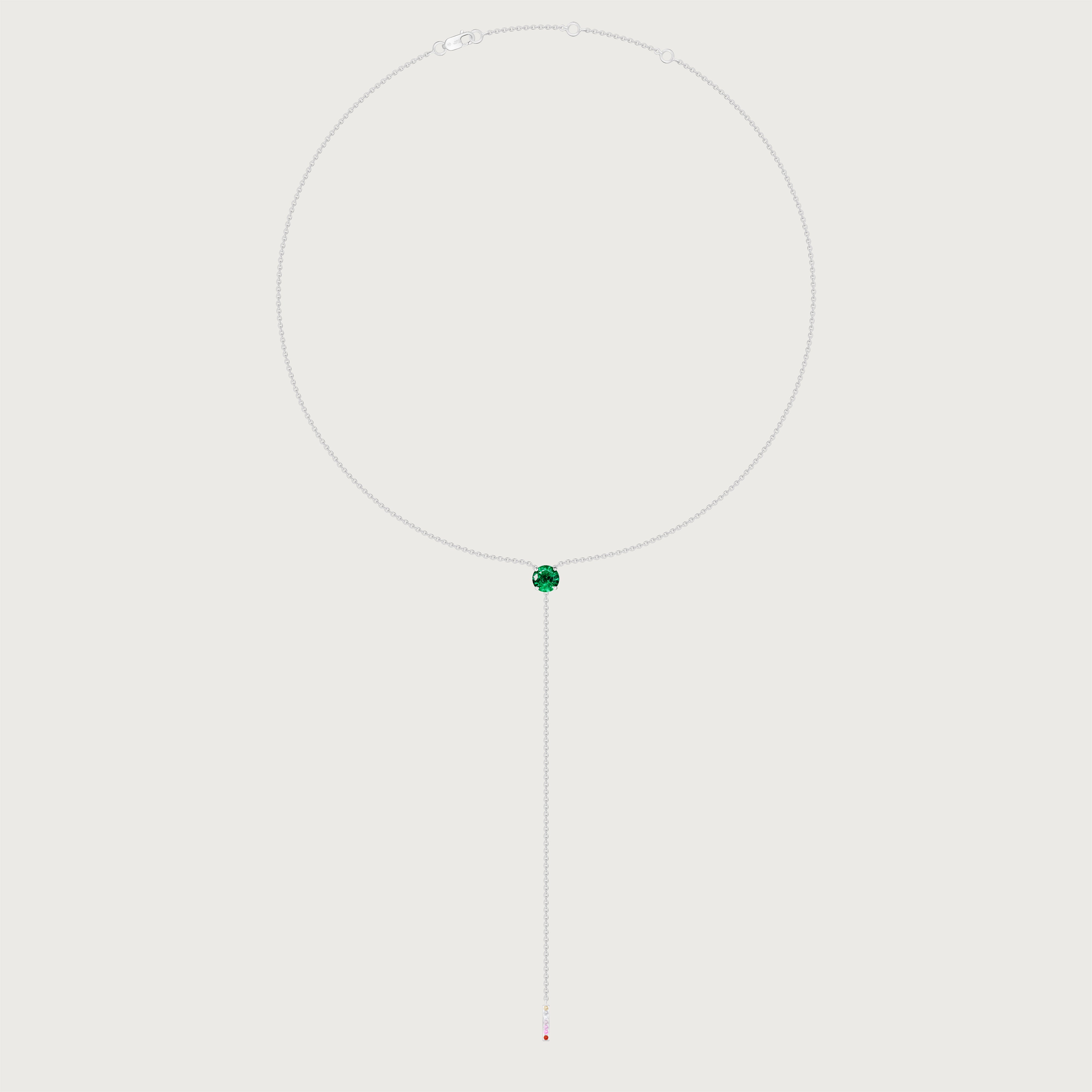 The Anima Round Emerald Necklace