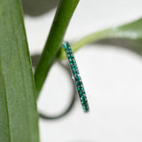 The Journey Ring Diamond and Emerald in 18K Rose Gold