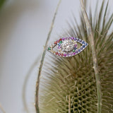 The Eye Halo Rainbow in 18K Rose Gold