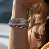 The Ortus Bracelet Diamond and Pink Sapphire in 18K Rose Gold