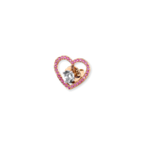 The Heart Halo Pink Sapphires in 18K Rose Gold