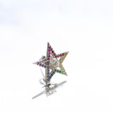 The Star Halo Rainbow in 18K Rose Gold