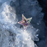 The Star Halo Rainbow in 18K Rose Gold