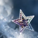 The Star Halo Rainbow in 18K Rose Gold