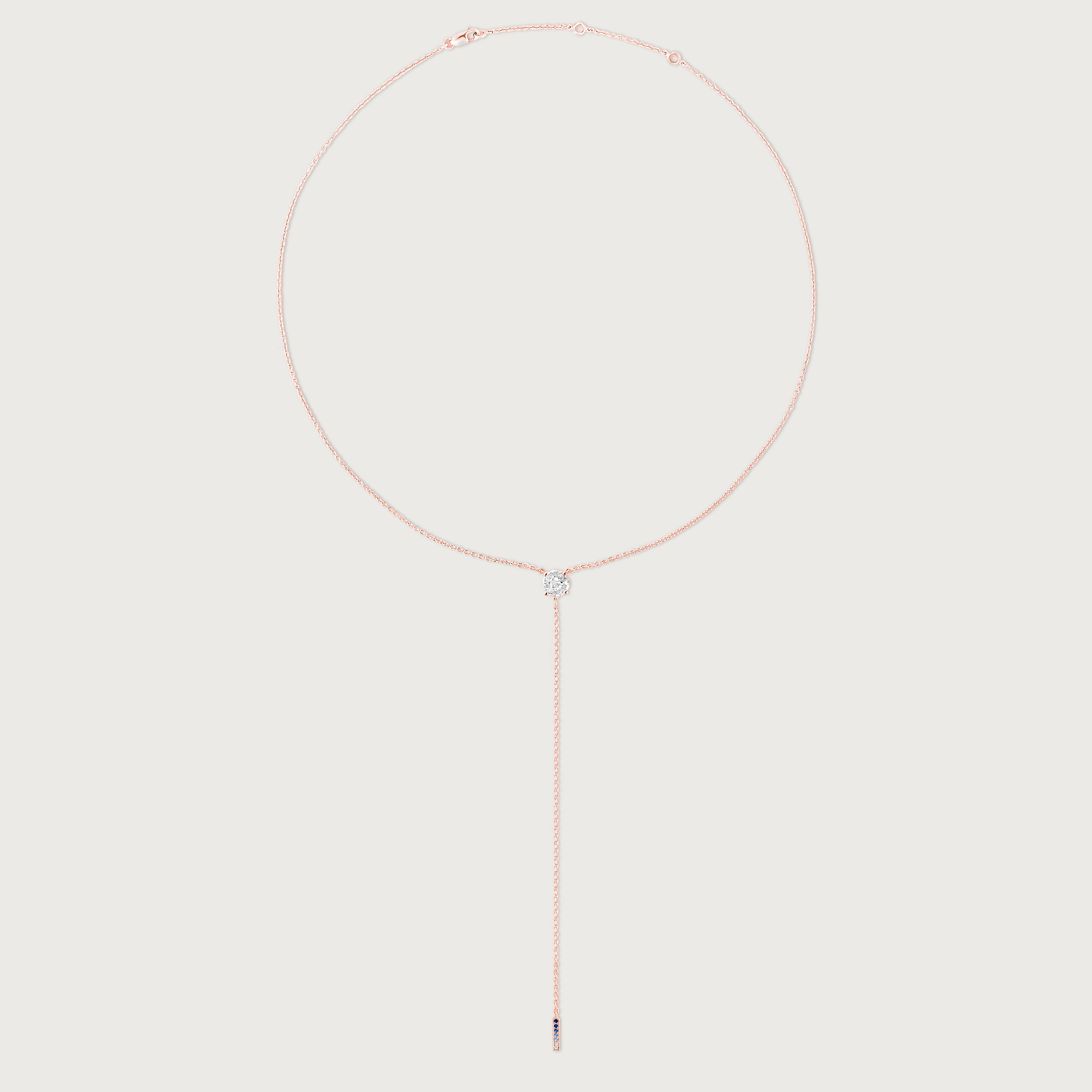 The Anima Round Pie-Cut Diamond 1ct Necklace