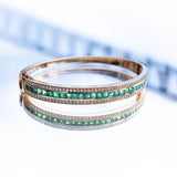 The Union Bracelet Emerald in 18K Yellow Gold