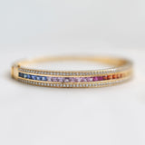 The Union Bracelet Rainbow in 18K Yellow Gold
