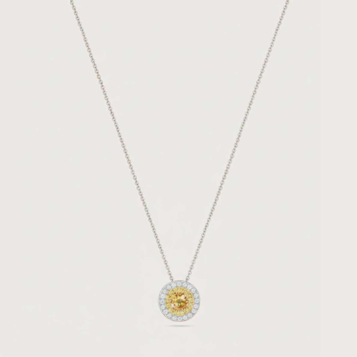 My Universe Necklace and Hand-Chain Yellow Sapphire and Diamonds