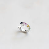 The Journey Hoops Signature Rainbow in 18K White Gold