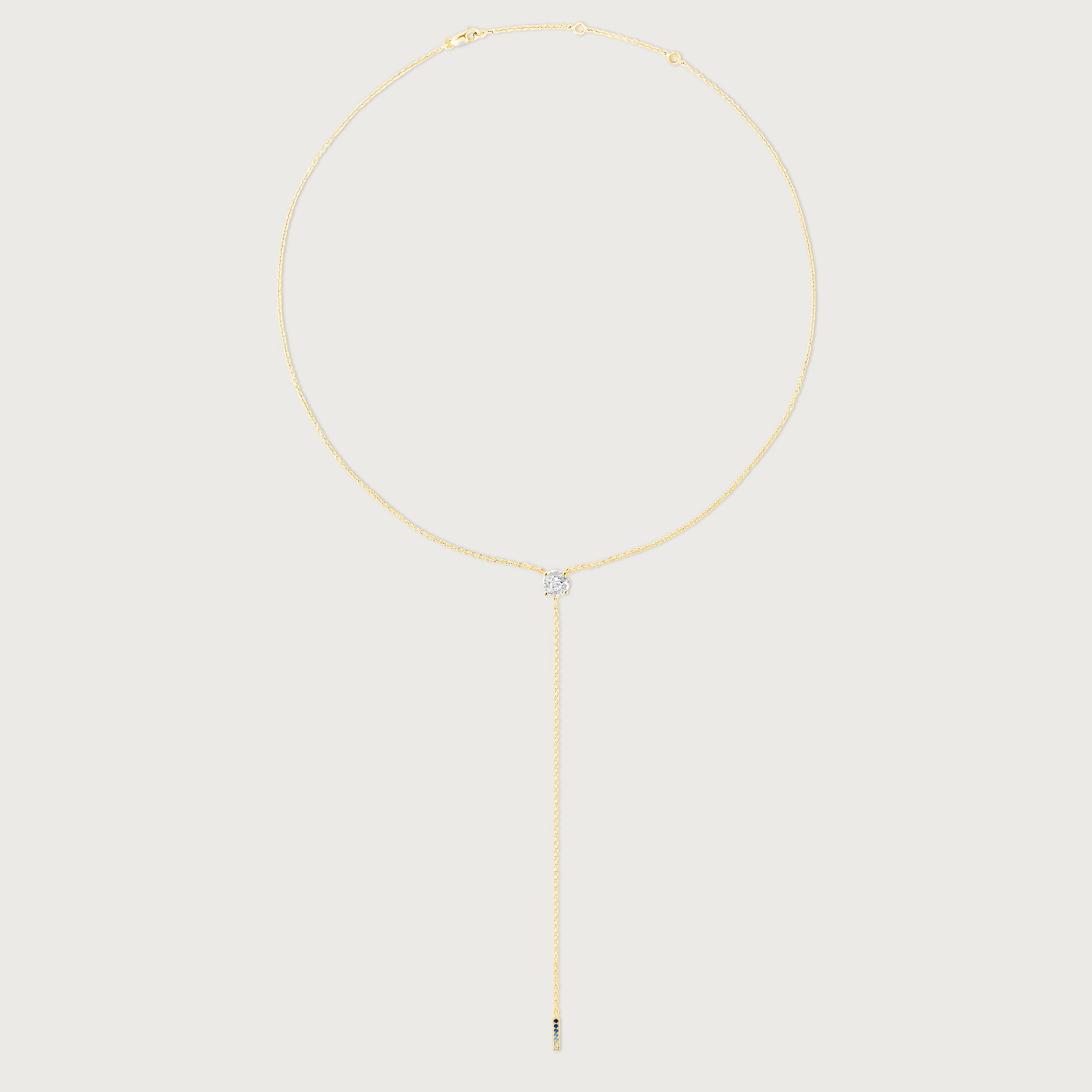 The Anima Round Pie-Cut Diamond 1ct Necklace