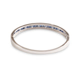 The Union Bracelet Blue Sapphire in 18K White Gold
