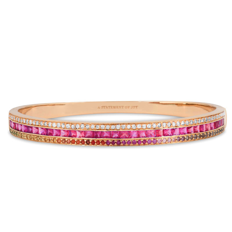 The Ruby Radiant Union Bracelet in Rose Gold