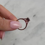 The Chroma Garnet Cocktail Ring