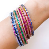 The Emerald Radiant Union Bracelet in Rose Gold