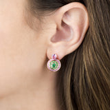 Pink Sapphire Studs