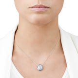 The Alice Blue Opal, Aquamarine and Blue Sapphire Eclipse in 18K White Gold