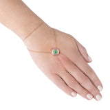 The Alice Emerald and Pink Sapphire Sphère in 18K Rose Gold