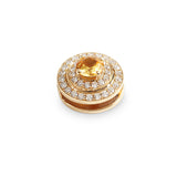 The Alice Yellow Sapphire and Diamond Sphère in 18K Yellow Gold