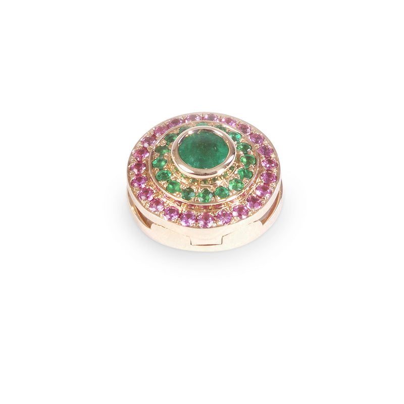 The Alice Emerald and Pink Sapphire Sphère