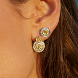 The Alice Yellow Sapphire and Diamond Sphère in 18K Yellow Gold