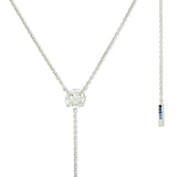The Anima Round Pie-Cut Diamond 1ct Necklace in 18K White Gold
