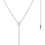 The Anima Round Pie-Cut Diamond Necklace in 18K White Gold